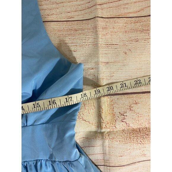 Belle Pogue Women's Blue Rockabilly Retro Fit And Flare Dress - XL - Picture 10 of 15